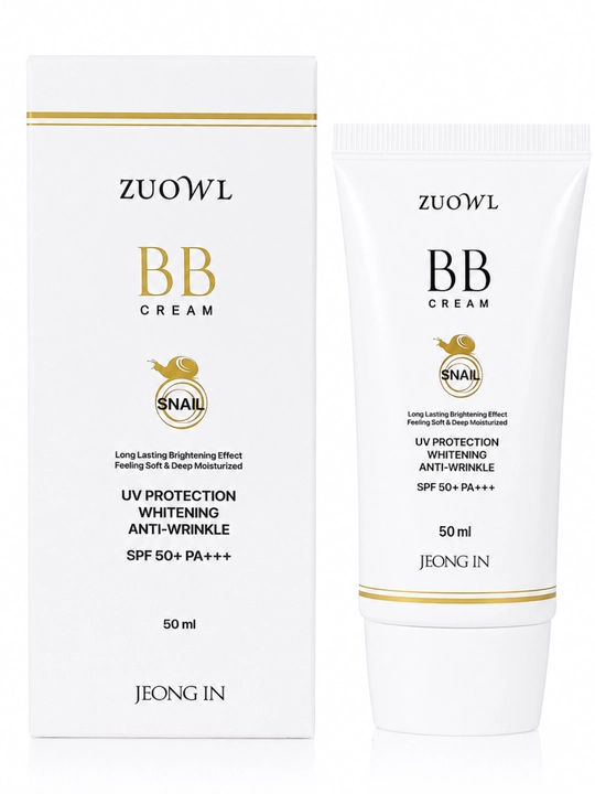 BB-крем, ZUOWL Snail BB Cream, SPF 50+, PA+++, улиточный экстракт, защита от солнца, 50 мл
