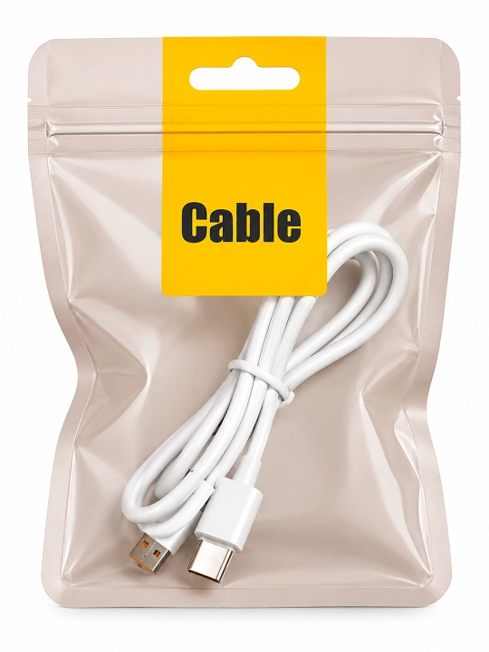 USB Type-C zaryadlash kabeli, telefon uchun, 1 metr, 6A gacha, USB-A – Type-C