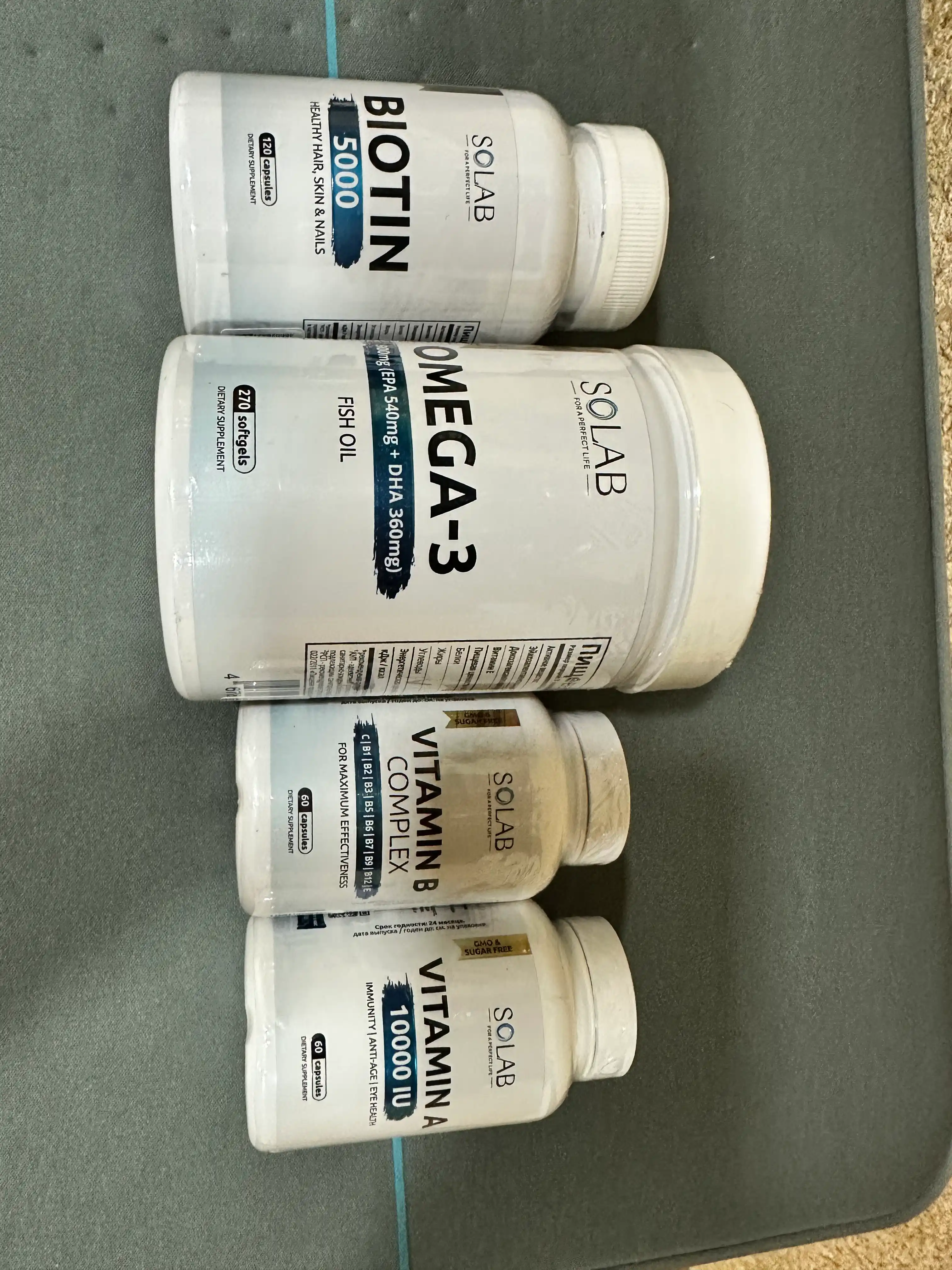 Omega-3, SOLAB, 900мг, 270 kapsula