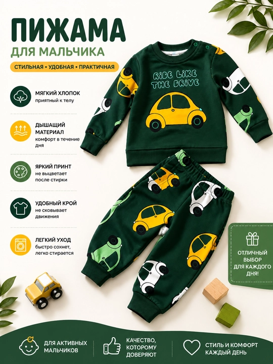 O`g`il bolalar uchun kuzgi pijama, bolalar bog`chasi uchun, xar kunlik, uy kiymi
