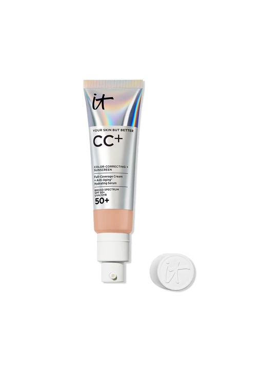 IT Cosmetics CC+ Cream SPF 50+, to‘liq qoplovchi tonal CC krem - Medium Cool - 