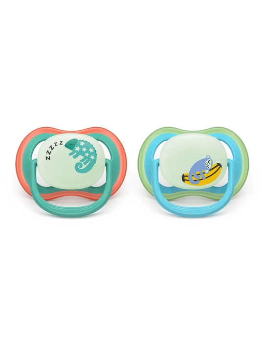 Пустышка Philips Avent Ultra Air Nighttime SCF376/28, 6–18 мес, 2 шт