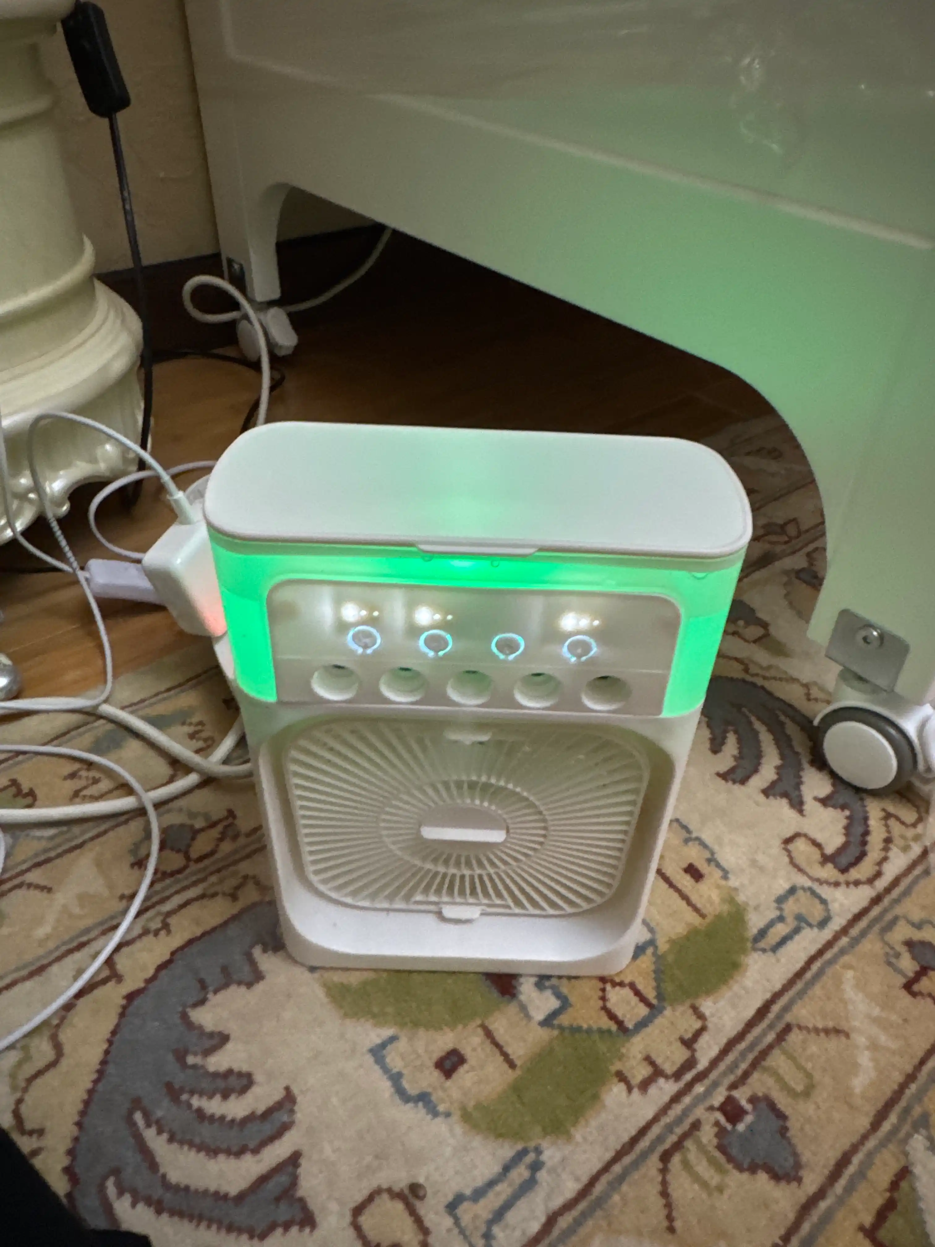 Portativ mini konditsioner, namlagich, mini ventilyator, 3 tasi 1 da