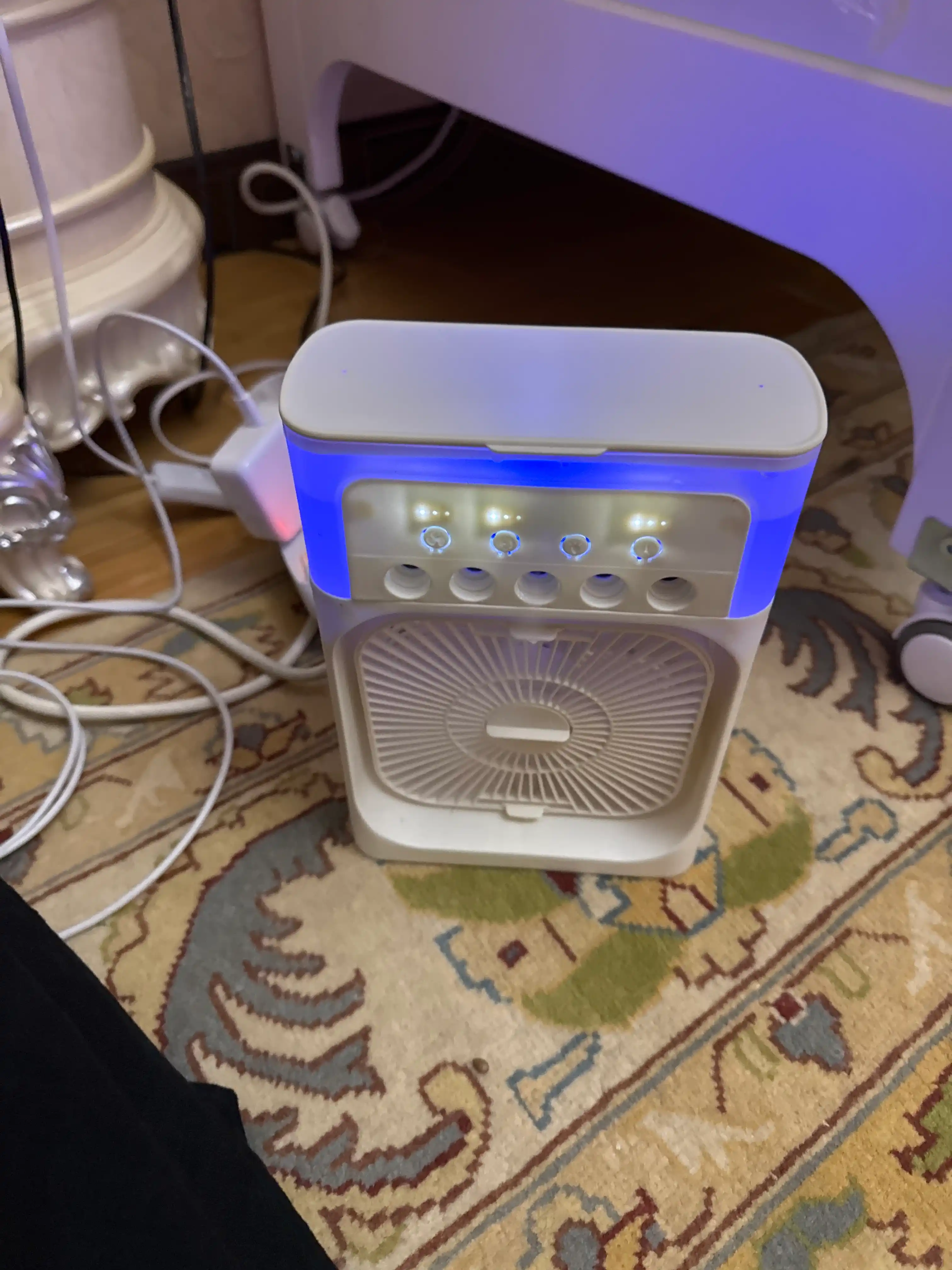 Portativ mini konditsioner, namlagich, mini ventilyator, 3 tasi 1 da