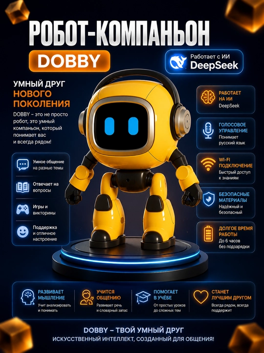 Dobby sun'iy intellektli hamroh robot — rus tilida muloqot qiluvchi sherik - 