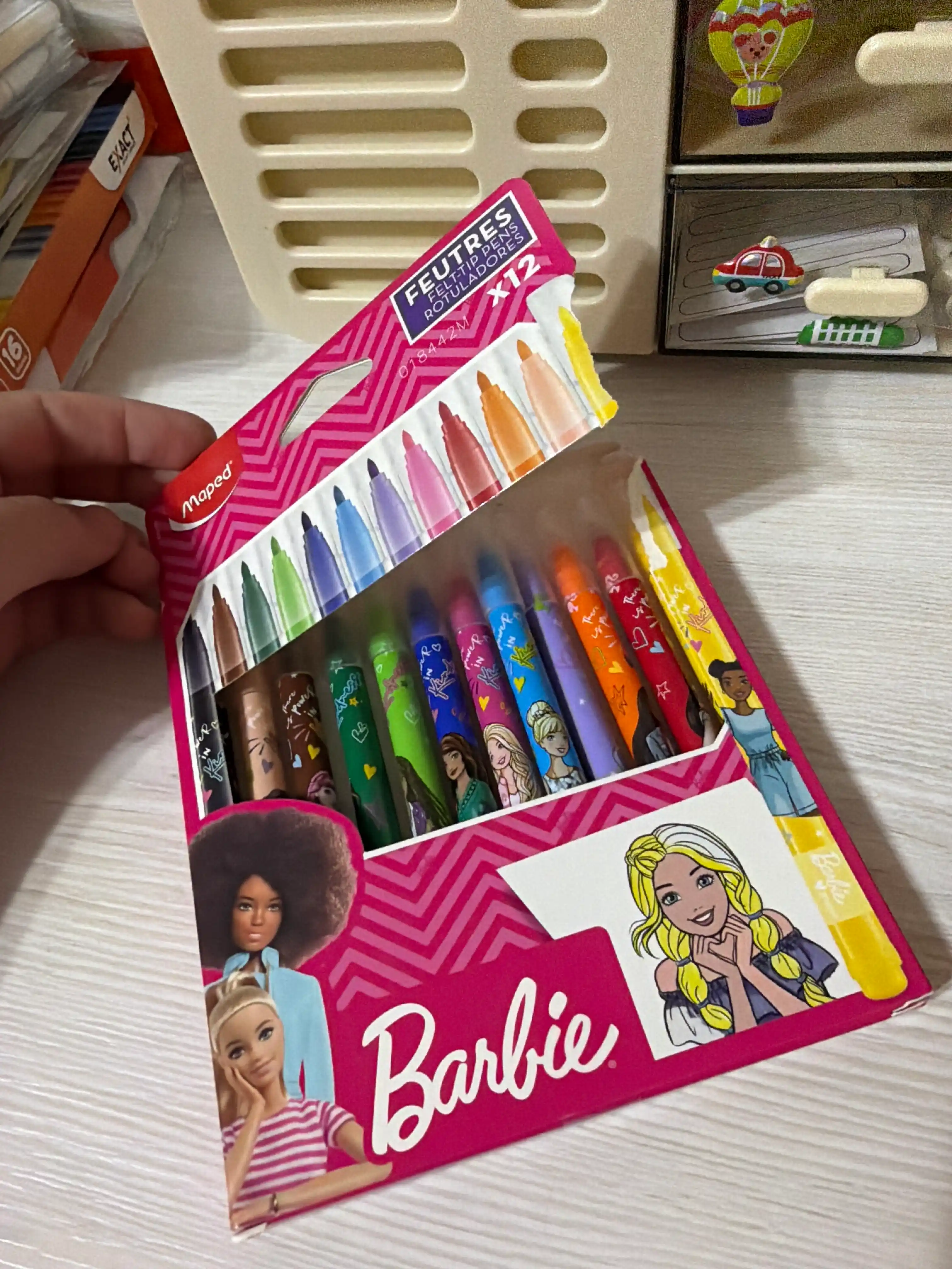 Flomaster Maped Barbie 845418, 12 ta rangli