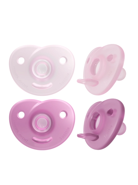 Пустышка силиконовая Philips Avent SCF099/22, 0–6 месяцев, для девочек, 2 шт - 