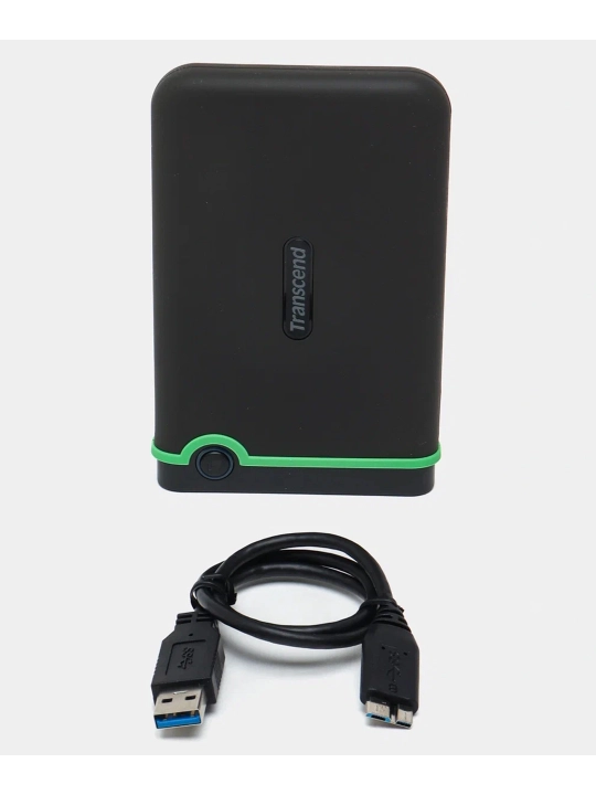 Transcend 1TB StoreJet 25M3 tashqi qattiq disk, 2.5", USB 3.0, rezin qoplamali