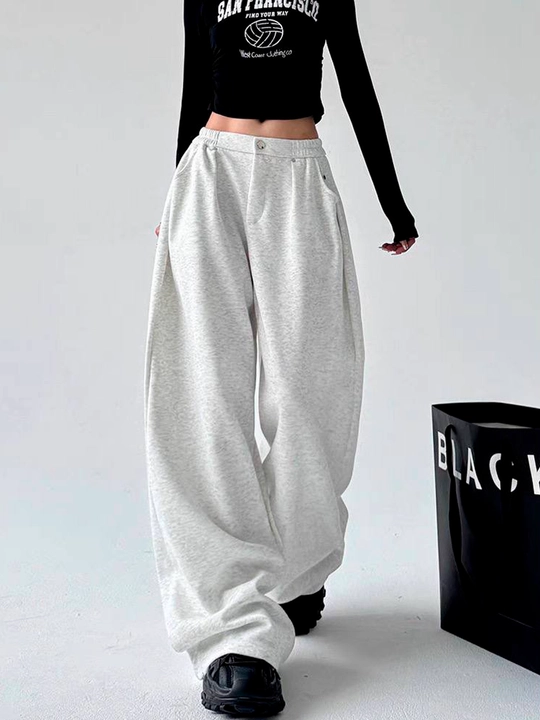 Ayollar uchun katta o‘lchamli Y2K keng shim (oversize) jogger