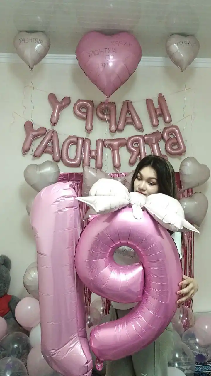 Raqamli shar,sonli shar, shar, pushti shar, tug'ilgan kun uchun shar, dekor uchun shar
