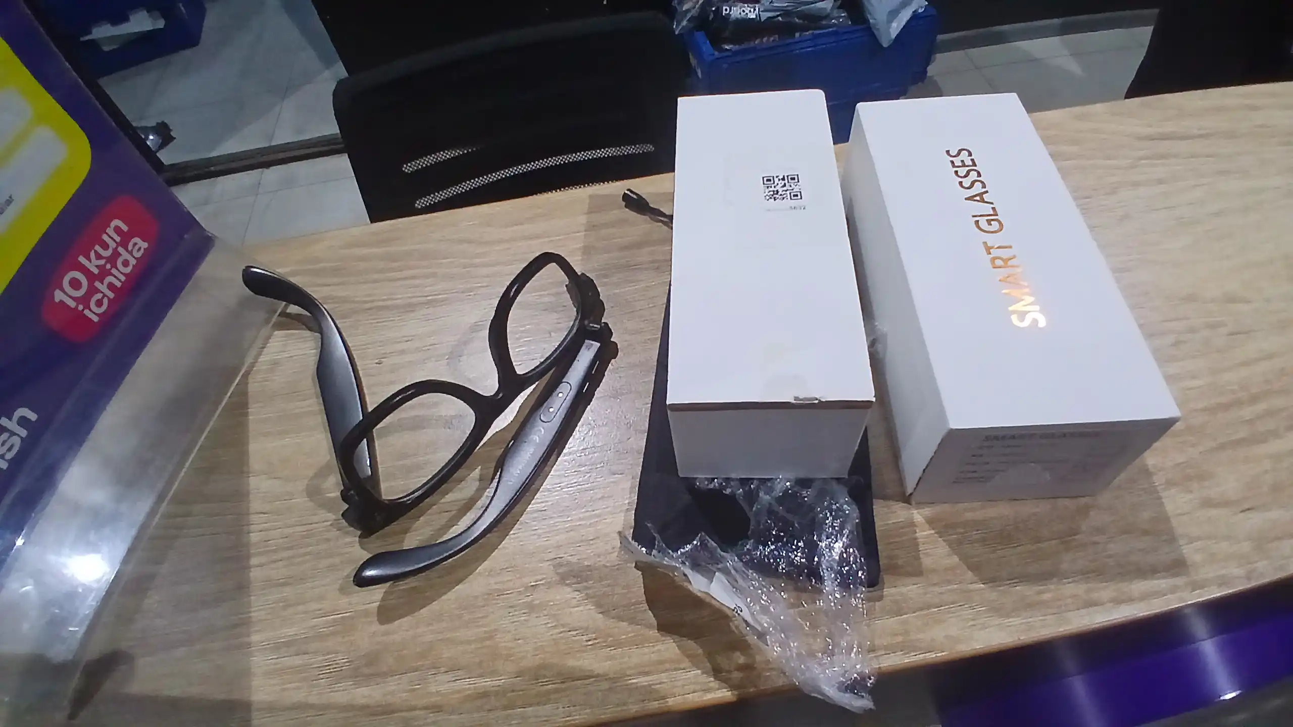 Kamera bilan smart ko‘zoynak, Bluetooth va IP65 himoyasiga ega AI funksiyali, smart kozoynak