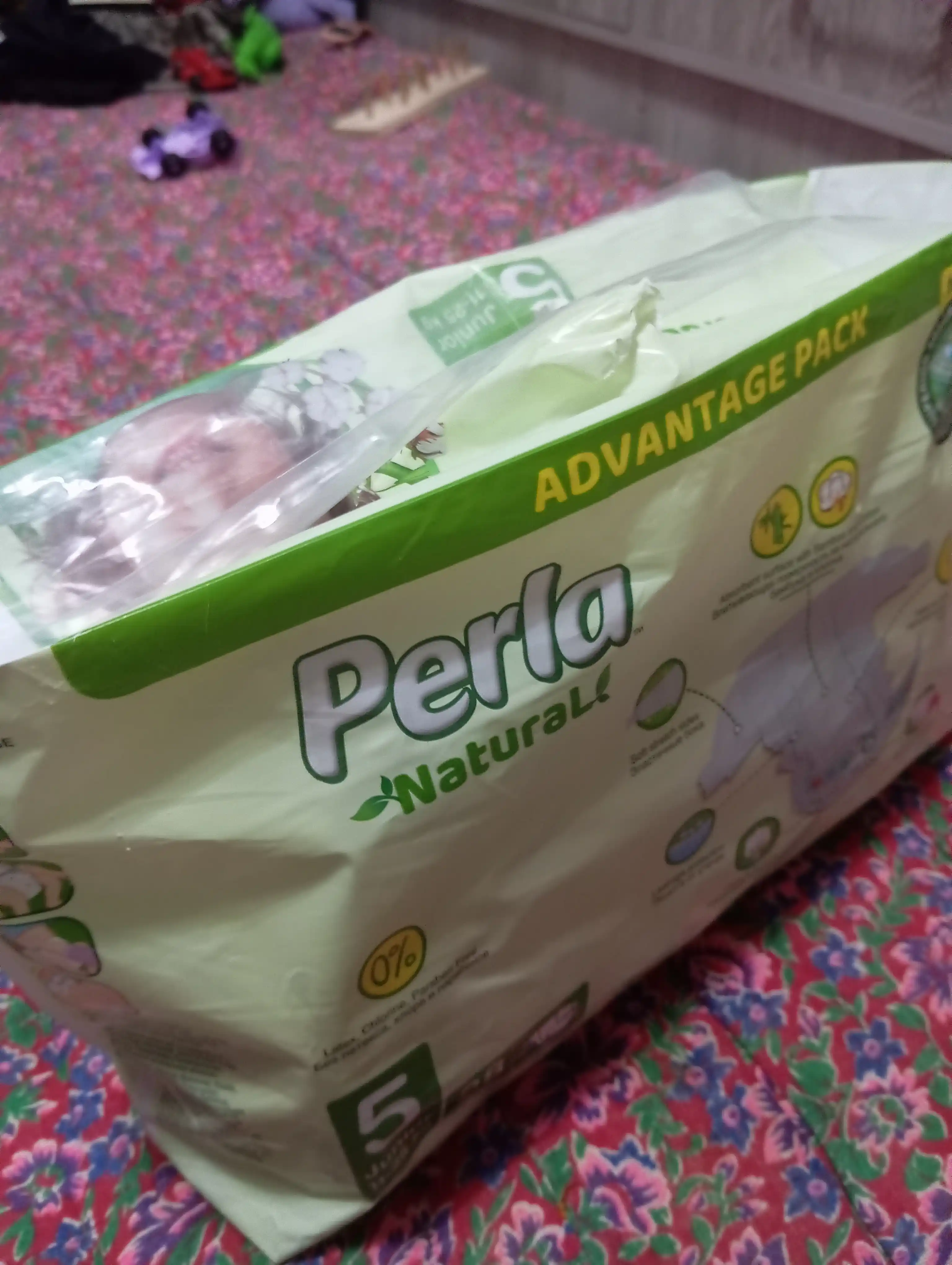 Bezi PERLA NATURAL 5 JUNIOR 11-25 kg, 38 dona