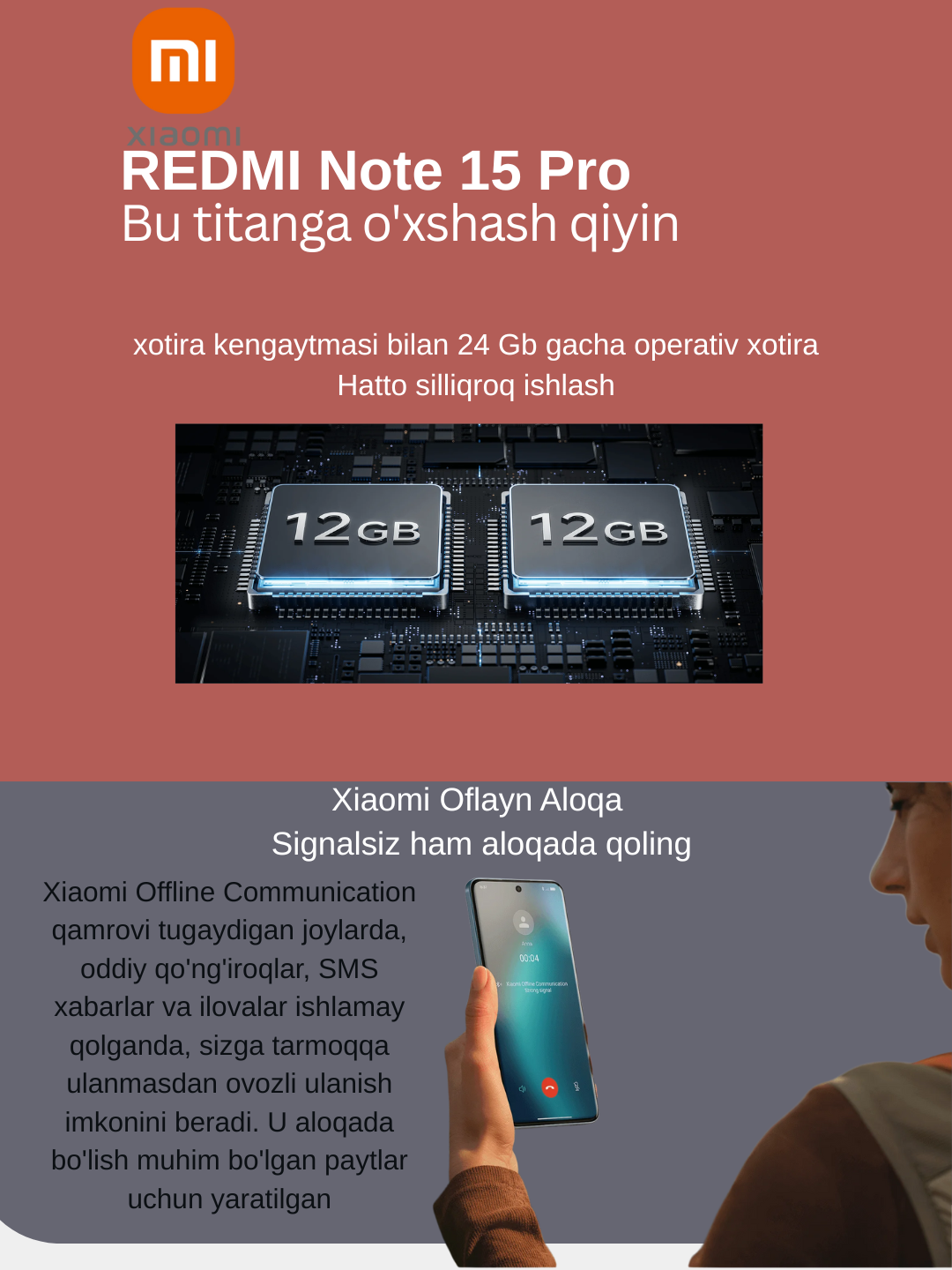 Смартфон Xiaomi Redmi Note 15 Pro 8/256,12/256 ГБ, проверено UzImei