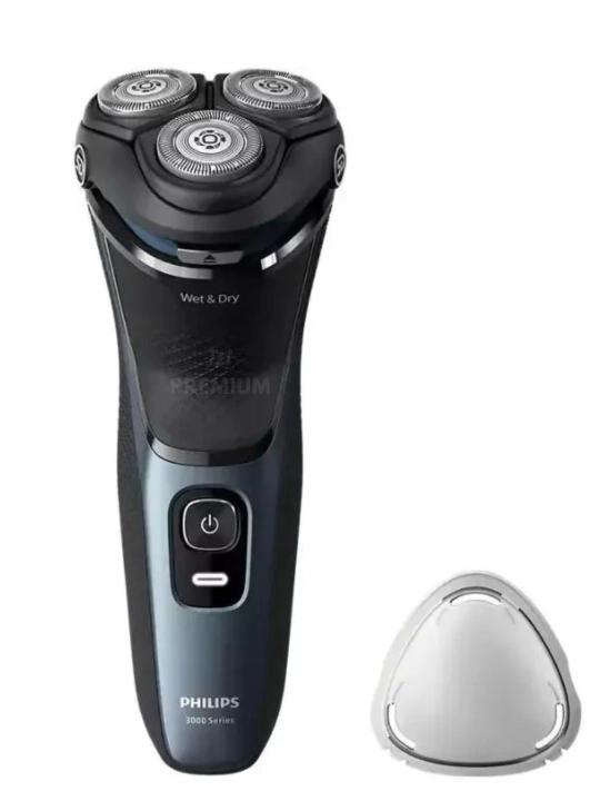 Philips erkaklar elektr ustarasi, 3 boshli Shaver, Wet & Dry, 60 daqiqa