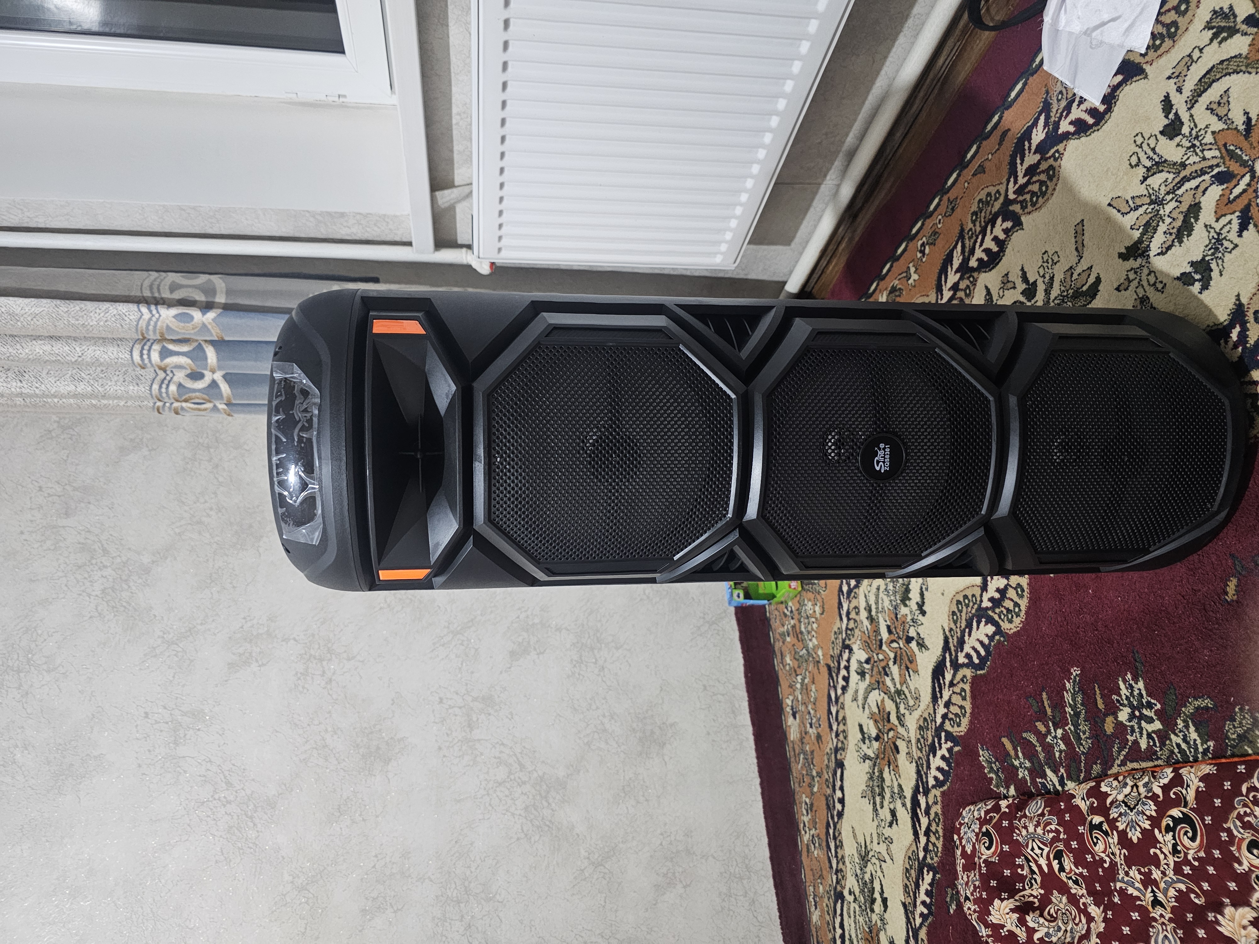 Katta Bluetooth simsiz karnay, karaoke, RGB yoritish, mikrofon va pult bilan