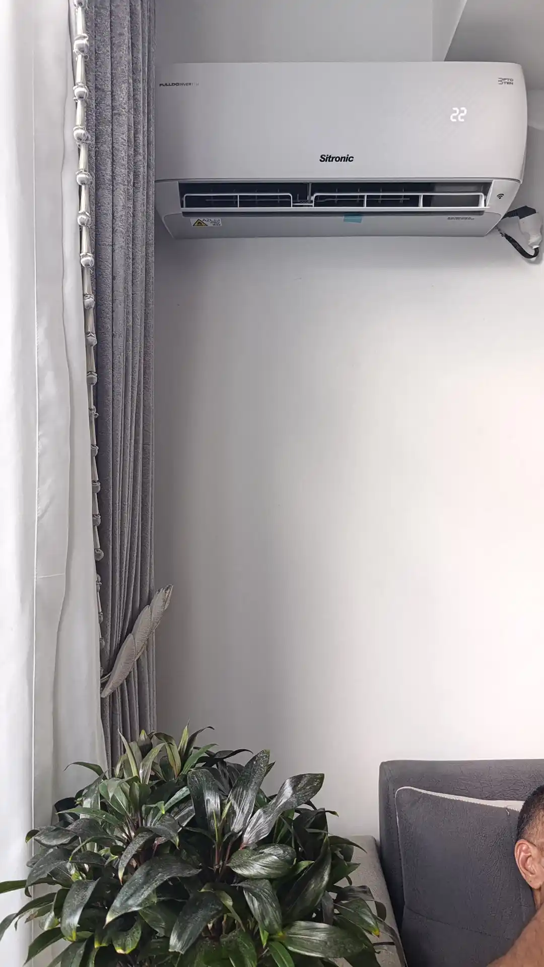 Konditsioner Sitronic 12 aeroflow, invertor + ten, 36 kv, Wi-Fi modul