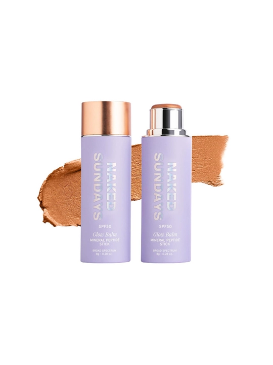 Naked Sundays SPF50 Glow Balm, yonoqlar, lablar va qovoqlar - 