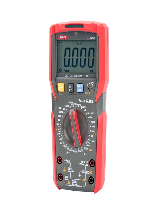 True RMS UT89XD multimetr, 1000V/20A, NCV, sigʻim va qarshilik oʻlchash