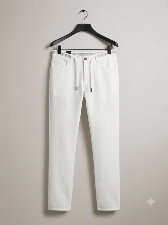Мужские льняные брюки Slim Fit - 