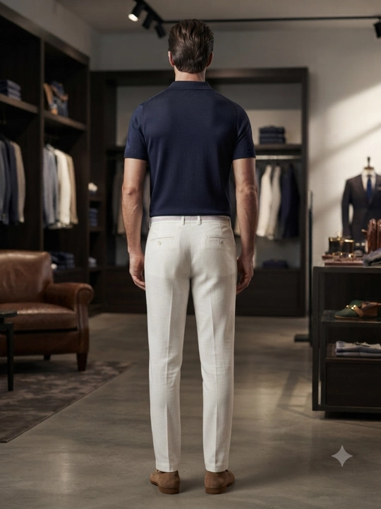 Мужские льняные брюки Slim Fit
