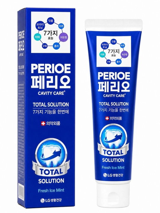 PERIOE To'liq himoya tish pastasi 120 g. Tish dog'larini ketkazishga yordam beradi. Korea - 
