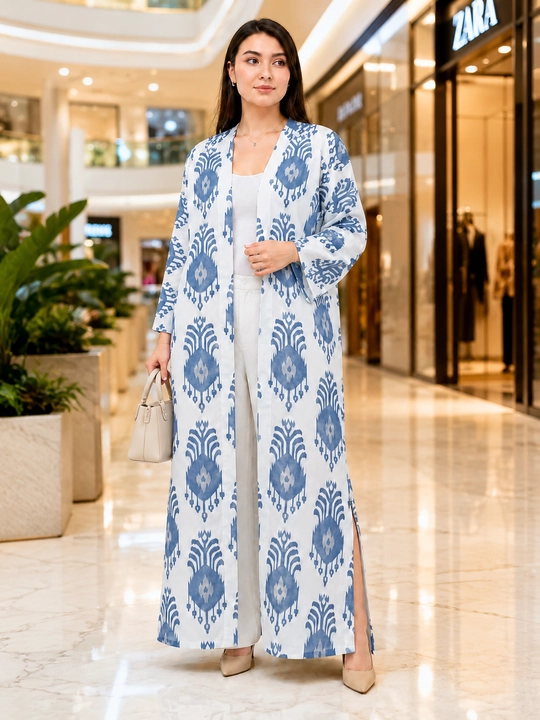 Ayollar uchun oversize abaya, 48–58 o‘lcham, Lyon mato