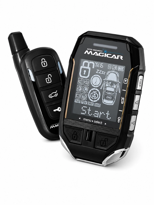 Автосигнализация для автомобиля, Magicar D908S, GPS двусторонняя связь, 12V, черный