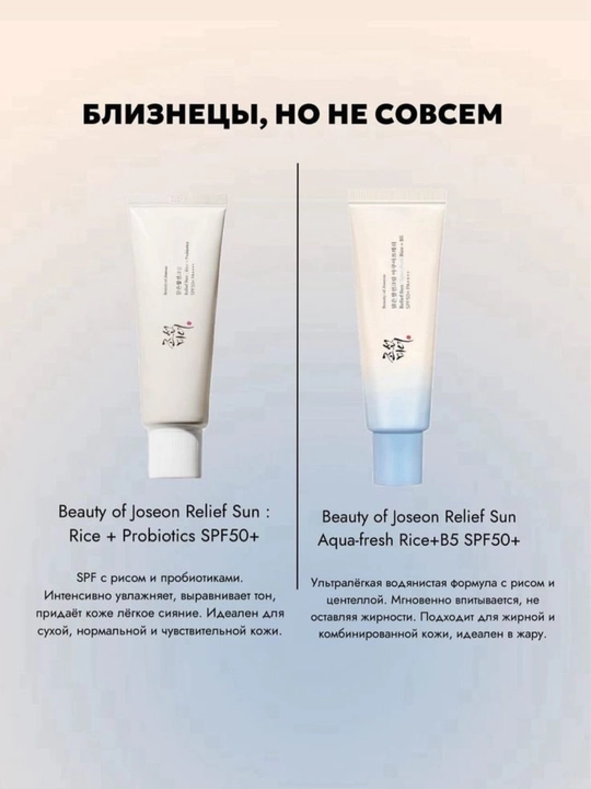 Солнцезащитный спф- крем от Top Beauty of Joseon, SPF50+ PA++++