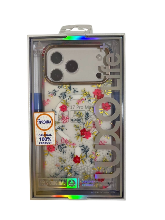 IPhone 17 Pro / Pro Max / 17 Air uchun Luxo Life karbon magnitli g‘ilof Anti-shock