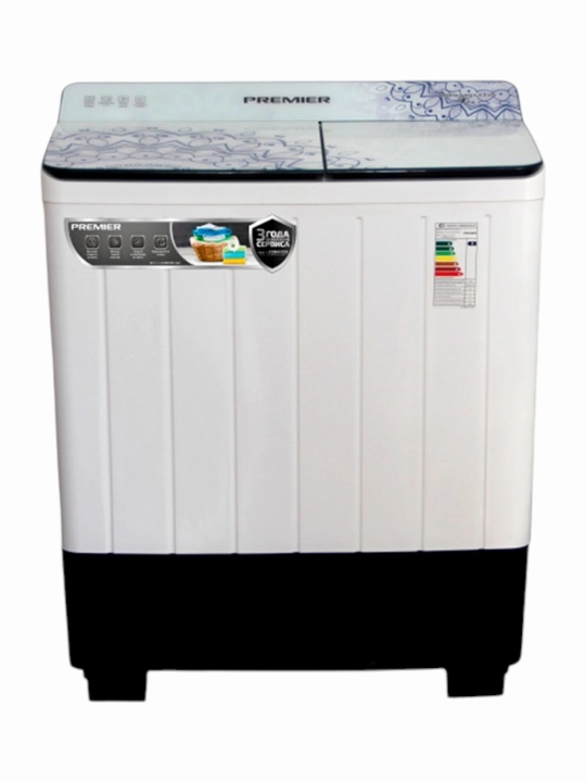 Premier PRMWM07-OCP1 yarim avtomat kir yuvish mashinasi 7 kg, oq, vertikal, kuchli siqish - 