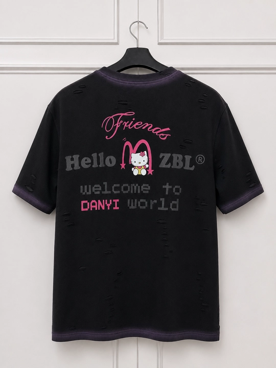 Ayollar va qizlar uchun oversize futbolka HELLO KITTY
