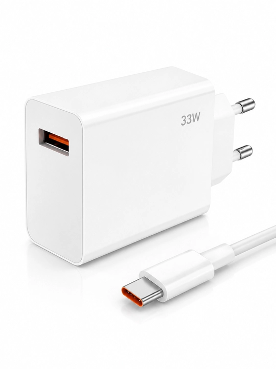 Xiaomi 33W Зарядное устройство USB с кабелем Type-C, комплект 2 в 1