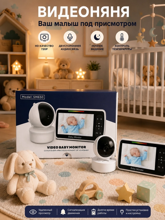Video Baby Monitor — chaqalog'ingizni doimo nazorat qilish uchun qulay - 