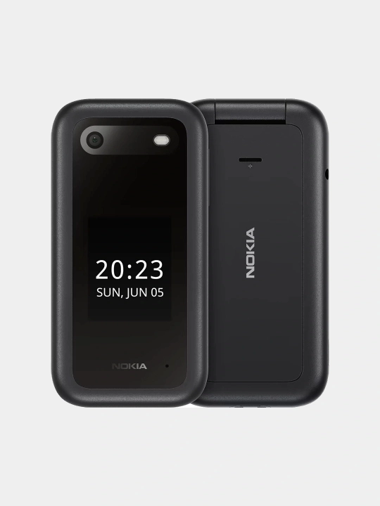 Tugmali telefon Nokia 2660 Flip, 2 ta SIM-karta bilan, qurbaqa telefon