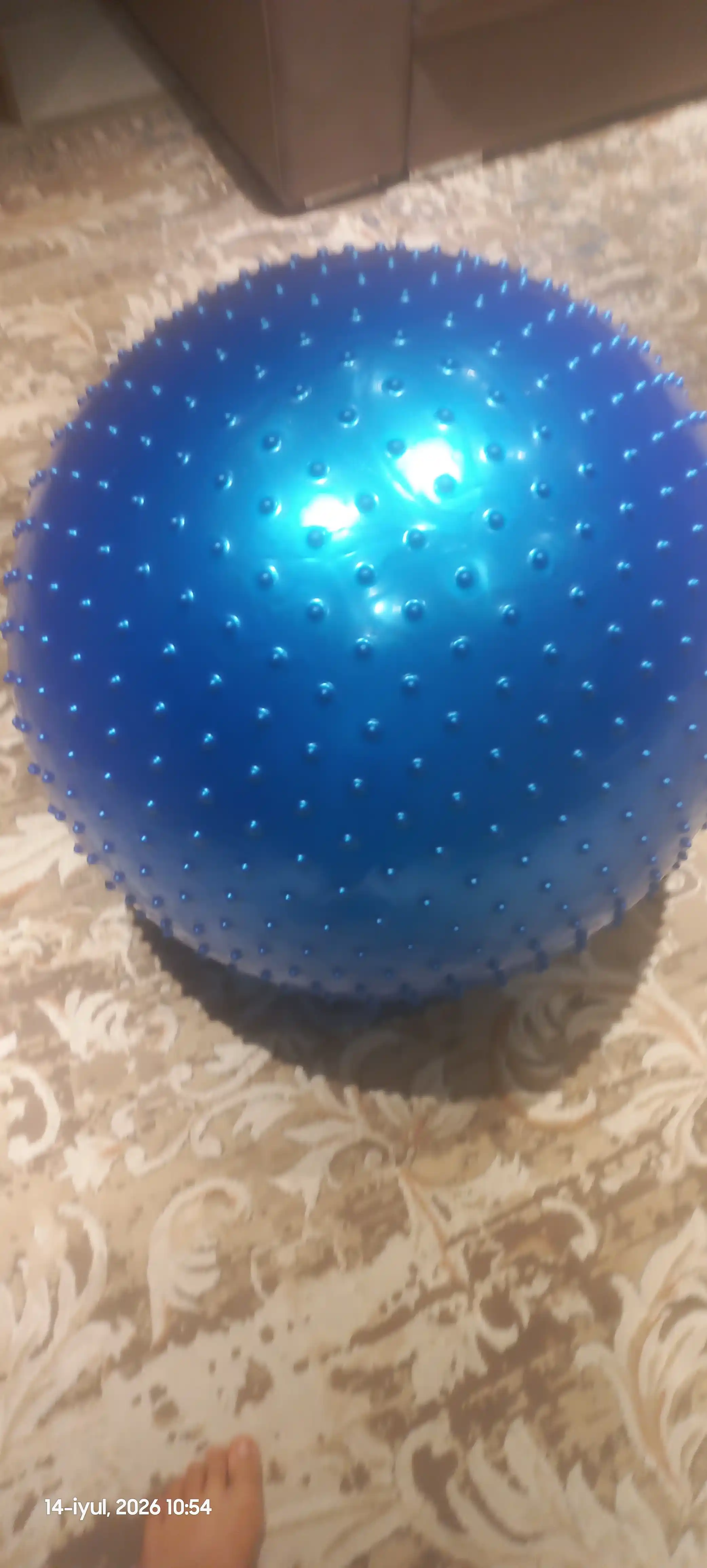 Мяч для фитнеса с шипом Fitball, фитбол 75-85-95 см, с насосом