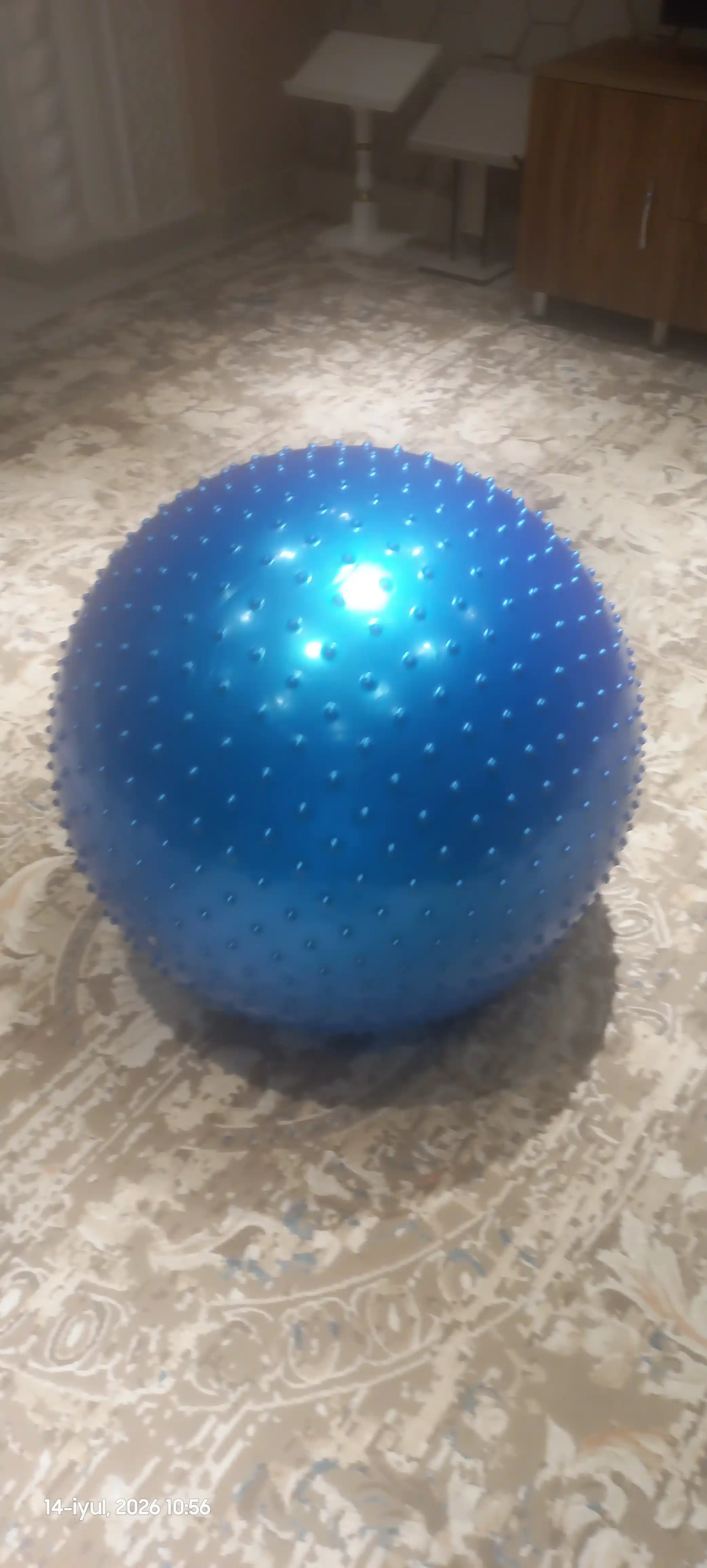 Мяч для фитнеса с шипом Fitball, фитбол 75-85-95 см, с насосом