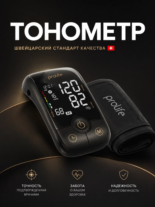 Prolife PA5 Comfort avtomatik tonometri, adapter bilan - 