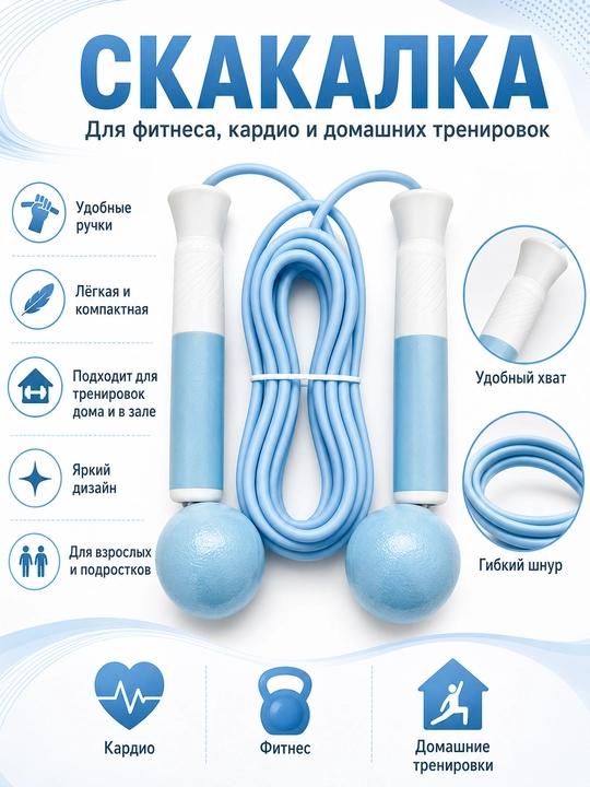 Fitnes va kardiomashq arqonchasi - 