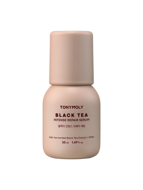 Yuz uchun Tonymoly Black Tea Intense Repair Serum 50 ml namlantiruvchi tiklovchi zardob