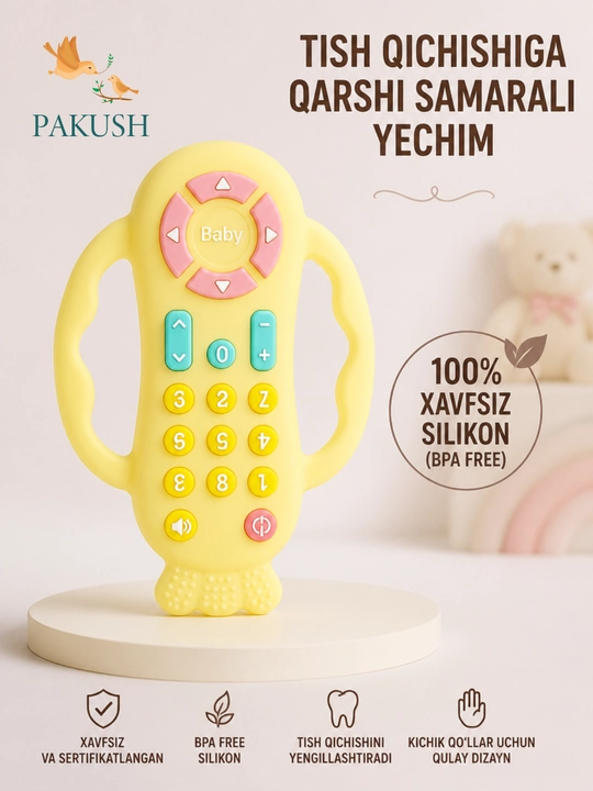 Bolalar uchun silikon pult-tishlagich - 