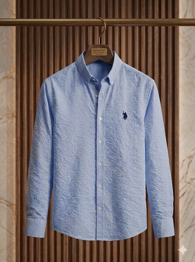 Мужская рубашка Lyon Classic Linen Casual M-XXL, POLO - 