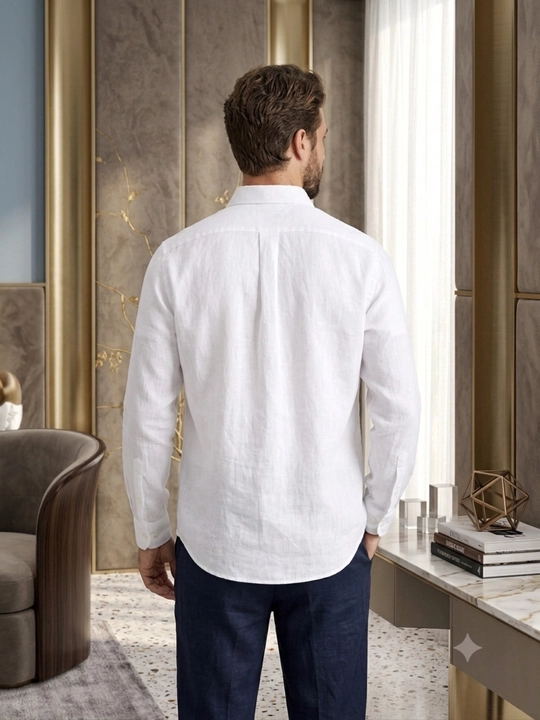 Lyon Classic Linen Casual M-XXL erkaklar ko‘ylagi, POLO, ko'ylak