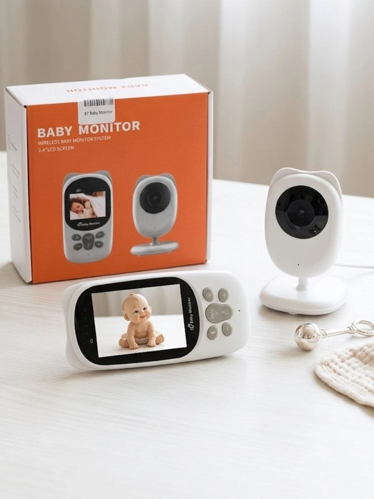 Simsiz Baby Monitor Kamera 2.4" LCD Ekran, Tungi Ko‘rish, Ikki Tomonlama Ovoz
