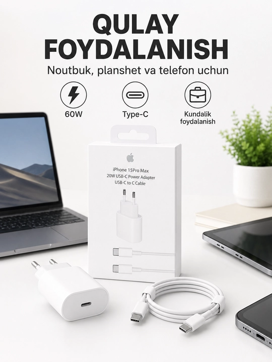 Зарядное устройство 20W USB-C для iPhone