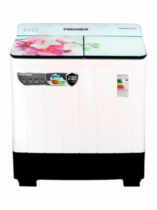 Kir yuvish mashinasi yarim avtomat Premier PRMWM07-CCP7 7 kg, oq rang - 