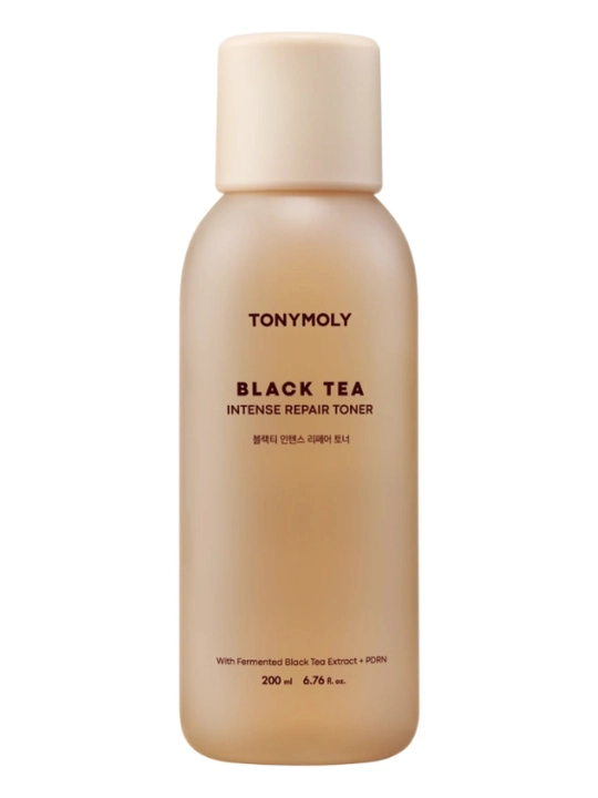 Toner Tonymoly Black Tea Intense Repair 200ml qora choy ekstrakti bilan yuz toneri