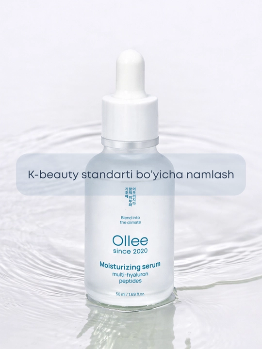 Gialuron kislotasi va Ollee peptidlari bilan yuz uchun qarishga qarshi zardob, 50 ml