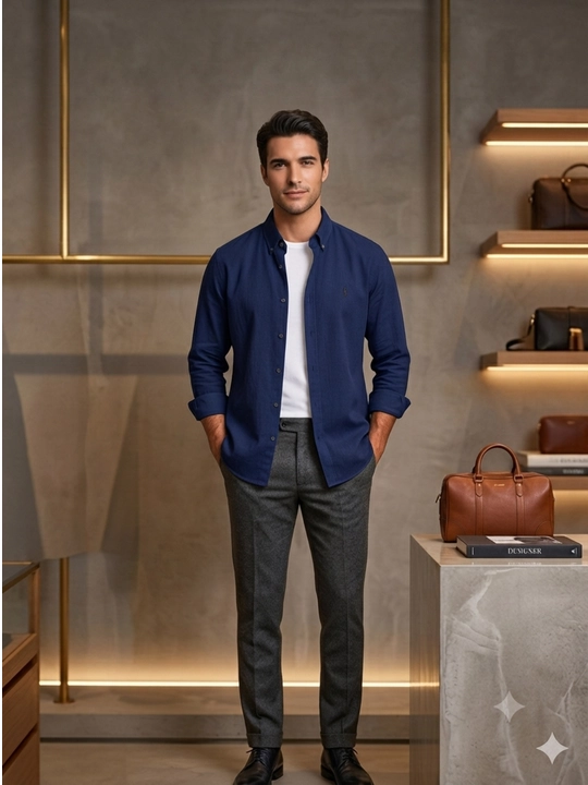 Lyon Classic Linen Casual M-XXL erkaklar ko‘ylagi, POLO, ko'ylak