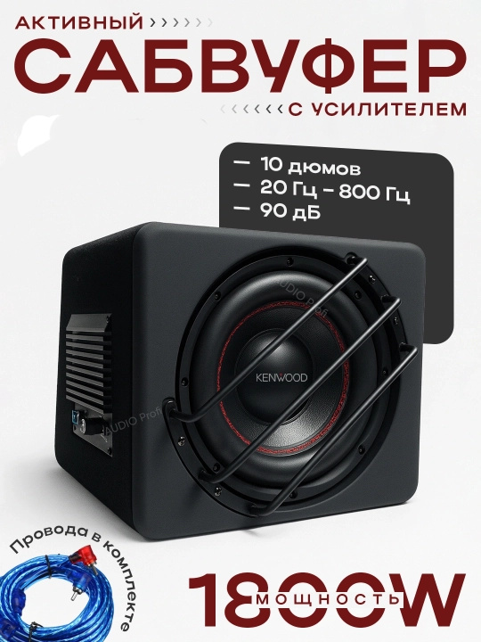Avtomobillar uchun 10 dyuymli aktiv sabvuferlar, 3000W/4000W,