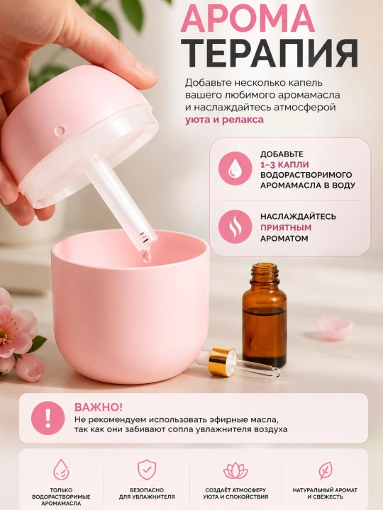 Увлажнитель воздуха для дома, офиса и автомобиля